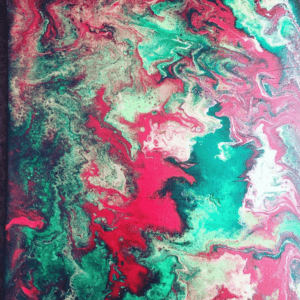 j.rae.d - Acrylic Pouring on wood