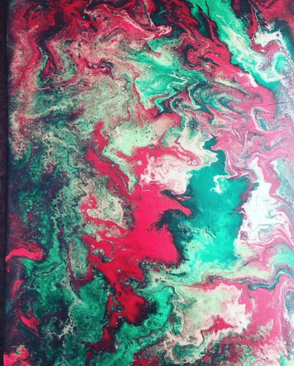 j.rae.d - Acrylic Pouring on wood